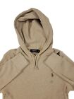 NWT Polo Ralph Lauren Mens Waffle Knit Pullover Hoodie Dune Tan Adult Size Small