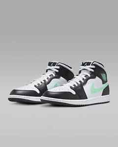 Nike Air Jordan 1 Mid Green Glow White Black DQ8426-103 Men’s Shoes NEW
