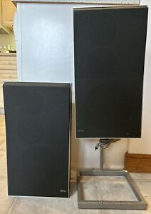 Bang & Olufsen Speakers S30 2 Way Stereo Denmark Beovox With Stands Work Great!