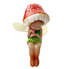 Fairy Garden Miniature Sleeping Girl Figurine Resin Small Mushroom Ornament