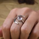Rose Quartz Ring  925 Sterling Silver Band& Statement Ring Handmade Ring Al size