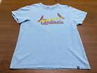 St. Louis Cardinals Men's Light Blue MLB Baseball T-Shirt - '47 Brand - Large