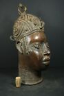 African BENIN Bronze OBA King Head - Nigeria, TRIBAL  ART CRAFTS
