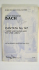Cantata No 147 Bach Kalmus Vocal Scores K6600 Belwin Mills SATB