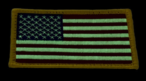 Flag Patch Glow in the Dark – With Hook and Loop, 2