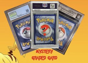 Pokemon Card Graded by PSA/BGS/CGC - ONE RANDOM MYSTERY POKEMON SLAB+Ultra Rares