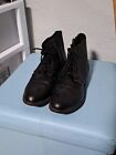 Chelsea Crew Womens Lace/Zip Up Ankle Boots Black Leather Size 9 M US Size 40 EU
