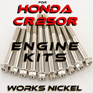 ENGINE Bolt Kit for 1992-2004 Honda CR 250R | Works Nickel BEST DEAL on eBay!