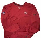 Nike Tampa Bay Buccaneers NFL Shirt Onfield Pullover V-Neck Red Men Sz M Dri-Fit