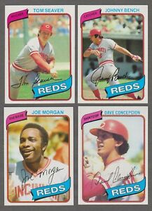 1980 to 2020 Topps Cincinnati Reds Team Sets      --  Pick Your Team and Year --