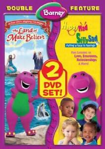 Barney - The Land of Make Believe / Happy Mad Silly Sad - DVD - VERY GOOD