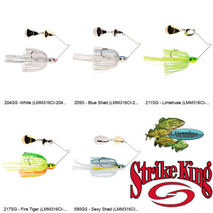 Strike King Spinnerbait Lil Mr Money 3/16oz (LMM316CI) Any 5 Color Fishing Lures
