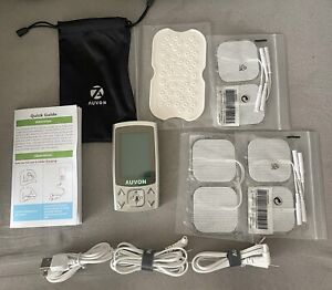 AUVON Dual Channel TENS massager Unit 24 Modes Muscle Stimulator for Pain Relief