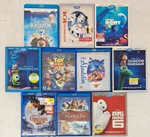 Blu-ray Lot Of 10-Disney Classic DVDs Frozen-Monsters Inc + 2.6.26