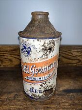 Vintage Old German Lager Cone Top Beer Can - Empty Collectible Breweriana
