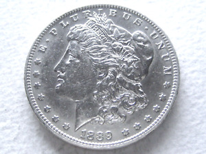 New Listing1889-O Morgan Dollar, Shiny White Choice Specimen (21-E)+++