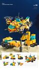 Creative 6-in-1 Helicopter and Car Building Blocks Kit - 136 pcs Ingenious Aircr