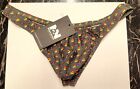N2N Mens COSMOS Thong Swimsuit. Hunter/Olive Drab with pin point design WOOF!