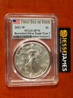 2021 W BURNISHED SILVER EAGLE PCGS SP70 FLAG FIRST DAY OF ISSUE FDI LABEL TYPE 2
