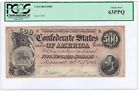New Listing1864 $500 PCGS Uncirculated 63 PPQ Confederate Currency Note Five Hundred Dollar