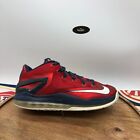 Nike Mens Max LeBron 11 Low Independence Day 2014 Shoes Size 8 - 642849-614