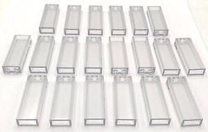 Lego 20 New Trans-Clear Bricks Building Blocks 1 x 2 x 5 without Side Supports