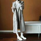New Womens Cashmere Knitted Hoodie Long Sweater Cardigan Coats Outwear Overcoat