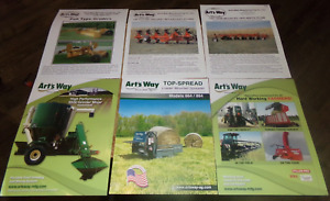 6-lot 2000's arts-way equipment brochures in nice shape used