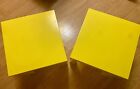 New Listing(2) Vintage Plastic Yellow Parsons Tables Kartell Style Mid Century Modern Retro