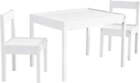 Child 3-Piece Table and Chairs Set, in White Age Group 1 to 5 Years Old.