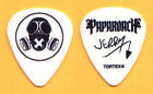 Papa Roach Jerry Horton Signature Gas Mask White Guitar Pick - 2015 Tour