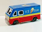 1950'S Ice Cream Cube Van Truck By TAKATOKU  Japan Tin Friction Vintage