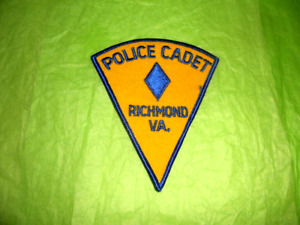 RICHMOND VIRGINIA Police Cadet Patch - First Issue - New Old Stock