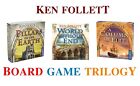 Ken Follett - Board Game Trilogy + Expansion - LOT of 4 - Board Game - NEW