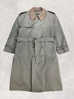 Brooks Brothers USA Classic Trench Coat Size 44 Made in United States