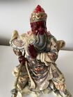 Chinese Sculpture Guan Yu Very Detailed & Colorful  10x8 Inch. Han Dyn.Vintage