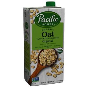 Pacific Foods Organic Oat Milk, Original, Plant-Based Shelf Stable Milk, 32 O...