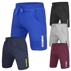 DEFY Men's New Classic Fitness Jogger Gym Exercise Casual Cotton Fleece Shorts