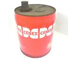 CENEX QWIKLIFT 5 GALLON OIL CAN PAINT FADING REPAINTED BOTTOM VINTAGE OIL CAN