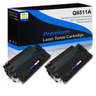 2PK Black Q6511A 11A Toner Cartridge for HP LaserJet 2420n 2430 2430dtn Printer