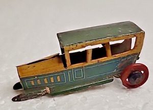 Antique Germany Tin Litho Penny Toy SALOON SEDAN CAR #594 DISTLER FISCHER MEIER