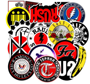 Rock 100 Stickers Lot Music Metal Band Decals New