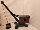 Old Early Structo Pressed Steel Steam Shovel Construction Toy