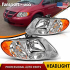 Front Headlights Headlamps for 01-07 Dodge Caravan Town & Country 01-03 Voyager (For: 2005 Dodge Grand Caravan)