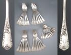 Antique French Rococo Louis XV Style Silver Plate Flatware Set 