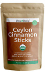 Viva Doria Certified Organic Alba Grade True Ceylon Cinnamon Sticks Sri-Lankan