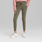 Wild Fable Women’s High Waist Leggings Joggers with Pockets Olive Size XS