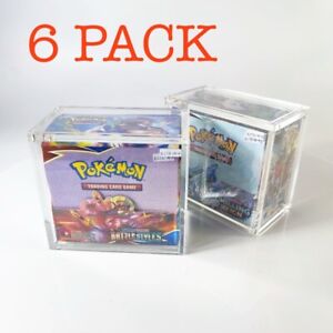 Acrylic Display case for Pokémon Booster Box W/ Magnetic Lid (6 Pack) Brand New!