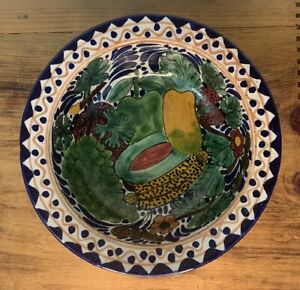 New ListingHand Painted Talavera Art Pottery Bowl 8.25”