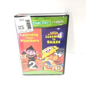 Sesame Street DVD Double Feature: Learning About Numbers / Learning To Share NEW